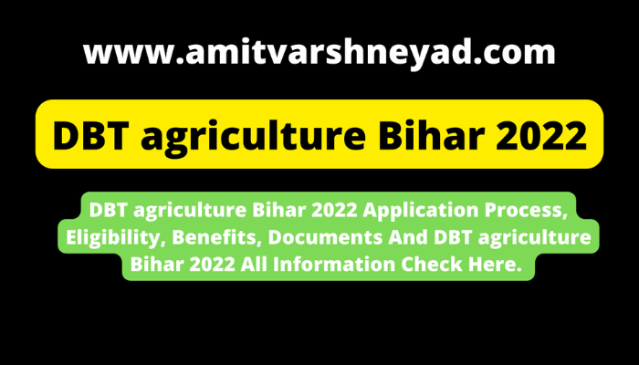 DBT agriculture Bihar