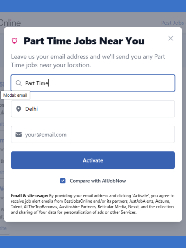 part time jobs in Delhi