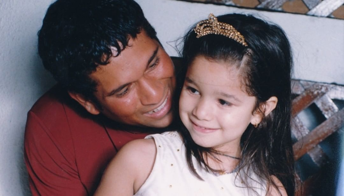 Sara Tendulkar Childhood Photo Sara Tendulkar Childhood Photo